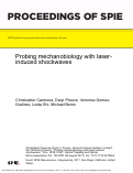 Cover page: Probing mechanobiology with laser-induced shockwaves