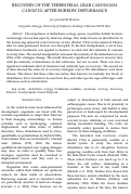 Cover page of Recovery of the terrestrial crab Cardisoma carnifex after burrow disturbance