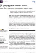 Cover page: The Brain Metabolome Is Modified by Obesity in a Sex-Dependent Manner.