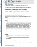 Cover page: Controlled air exchange rate method to evaluate reduction of volatile organic compounds by indoor air cleaners