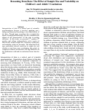 Cover page: Reasoning from Data: The Effect of Sample Size and Variability on Children’s and Adults’ Conclusions