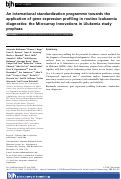 Cover page: An international standardization programme towards the application of gene expression profiling in routine leukaemia diagnostics: the Microarray Innovations in LEukemia study prephase