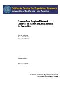 Cover page: Lessons from Empirical Network Analyses on Matters of Life and Death in East Africa