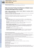 Cover page: Value of Reflex ImmunoCyt Testing for the Diagnosis of Bladder Cancer