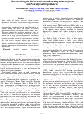 Cover page: Characterizing the Difference between Learning about Adjacent
and Non-adjacent Dependencies