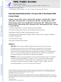 Cover page: Neurodevelopmental profiles of 4-year-olds in the Navajo Birth Cohort Study.