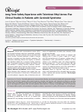 Cover page: Long‐Term Safety Experience with Telotristat Ethyl Across Five Clinical Studies in Patients with Carcinoid Syndrome