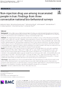 Cover page: Non-injection drug use among incarcerated people in Iran: Findings from three consecutive national bio-behavioral surveys.