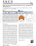 Cover page: Highly Selective Electrochemical Reduction of CO2 into Methane on Nanotwinned Cu