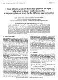 Cover page: Semi-infinite-geometry boundary problem for light migration in highly scattering media: a frequency-domain study in the diffusion approximation