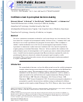 Cover page: Confidence Leak in Perceptual Decision Making