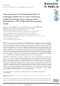 Cover page: Characterization and standardization of multiassay platforms for four commonly studied traumatic brain injury protein biomarkers: a TBI Endpoints Development Study