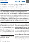 Cover page: Targeted Mass Azithromycin Distribution for Trachoma: A Community-Randomized Trial (TANA II).