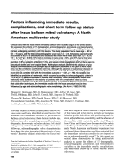 Cover page: Factors influencing immediate results, complications, and short-term follow-up status after inoue balloon mitral valvotomy: A North American multicenter study