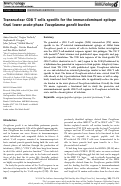 Cover page: Transnuclear CD8 T cells specific for the immunodominant epitope Gra6 lower acute‐phase Toxoplasma gondii burden