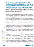 Cover page: Neoadjuvant Trastuzumab Emtansine and Pertuzumab in Human Epidermal Growth Factor Receptor 2–Positive Breast Cancer: Three-Year Outcomes From the Phase III KRISTINE Study