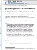 Cover page: Aerosolized Silver Nanoparticles in the Rat Lung and Pulmonary Responses over Time