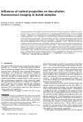 Cover page: Influence of optical properties on two-photon fluorescence imaging in turbid samples.