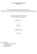 Cover page: Students With Attention-Deficit Hyperactivity Disorder: Examining the Association Between Teacher Factors and Student-Teacher Relationships