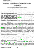 Cover page: Bacterium-Inspired Robots for Environmental Monitoring
