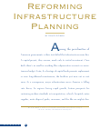 Cover page: Reforming Infrastructure Planning