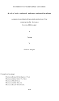 Cover page: A tale of scale, conformal, and superconformal invariance