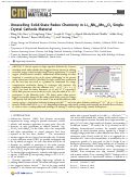 Cover page: Unravelling Solid-State Redox Chemistry in Li1.3Nb0.3Mn0.4O2 Single-Crystal Cathode Material