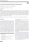 Cover page: Prior episodic learning and the efficacy of retrieval practice