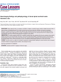 Cover page: Neuroimaging findings and pathophysiology of dorsal spinal arachnoid webs: illustrative case.