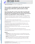 Cover page: The association of posttraumatic stress disorder, depression, and head injury with mid‐life cognitive function in civilian women