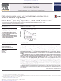 Cover page: High-volume ovarian cancer care: Survival impact and disparities in access for advanced-stage disease