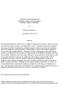 Cover page: Notes on the Theory of Optimal Public Investment in Pollution Control