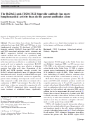 Cover page: The Bs20x22 anti-CD20-CD22 bispecific antibody has more lymphomacidal activity than do the parent antibodies alone