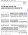 Cover page: Scientific considerations for global drug development