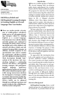 Cover page: Self-Efficacy Beliefs and Self-Regulated Learning Strategies in Learning English as a Second Language: Four Case Studies