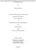 Cover page: Improving Measurement, Quantifying Variation, and Predicting Tree Carbon Mass in California Conifers