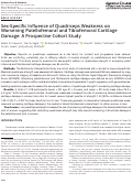 Cover page: Sex‐Specific Influence of Quadriceps Weakness on Worsening Patellofemoral and Tibiofemoral Cartilage Damage: A Prospective Cohort Study