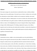 Cover page: Evaluating the Relationship Between Antimicrobial Resistance and Climate Through the Evaluation of Different Countries and Regions: A Literature Review