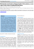 Cover page: Nivolumab reactivation of hypertrophic lichen planus, a case report and review of published literature.