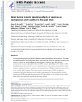 Cover page: Blood factors transfer beneficial effects of exercise on neurogenesis and cognition to the aged brain