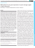 Cover page: Differential immune gene expression in sperm storage organs of leaf-cutting ants