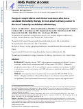 Cover page: Surgical complications and clinical outcomes after dose-escalated trimodality therapy for non-small cell lung cancer in the era of intensity-modulated radiotherapy