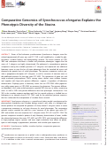 Cover page: Comparative Genomics of Synechococcus elongatus Explains the Phenotypic Diversity of the Strains