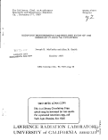 Cover page: RADIATION MEASUREMENTS AND SHIELDING STUDY OF THE BERKELEY 27-INCH 3ne CYCLOTRON