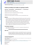 Cover page: Predictive modeling of U.S. health care spending in late life