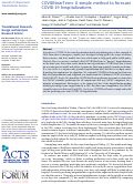 Cover page: COVIDNearTerm: A simple method to forecast COVID-19 hospitalizations