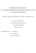 Cover page: Pollutant dispersion in a large indoor space: Part 2 - Computational Fluid Dynamics (CFD) 
predictions and comparison with a scale model experiment for isothermal flow