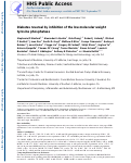 Cover page: Diabetes reversal by inhibition of the low-molecular-weight tyrosine phosphatase