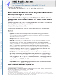 Cover page: Rates of Choroidal Microvasculature Dropout and Retinal Nerve Fiber Layer Changes in Glaucoma