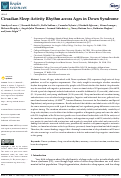 Cover page: Circadian Sleep-Activity Rhythm across Ages in Down Syndrome